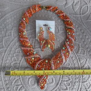 Necklace and earrings set